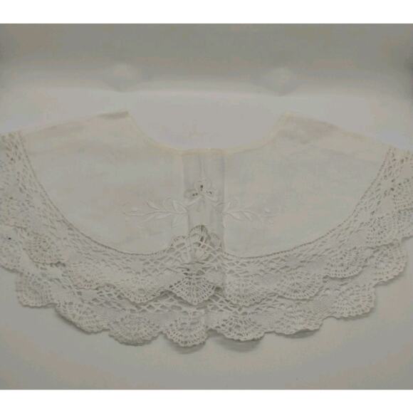 Lot Of 4 Prairie Collar Lace Inserts - Battenburg - Ann's - Annie - Picture 2 of 9